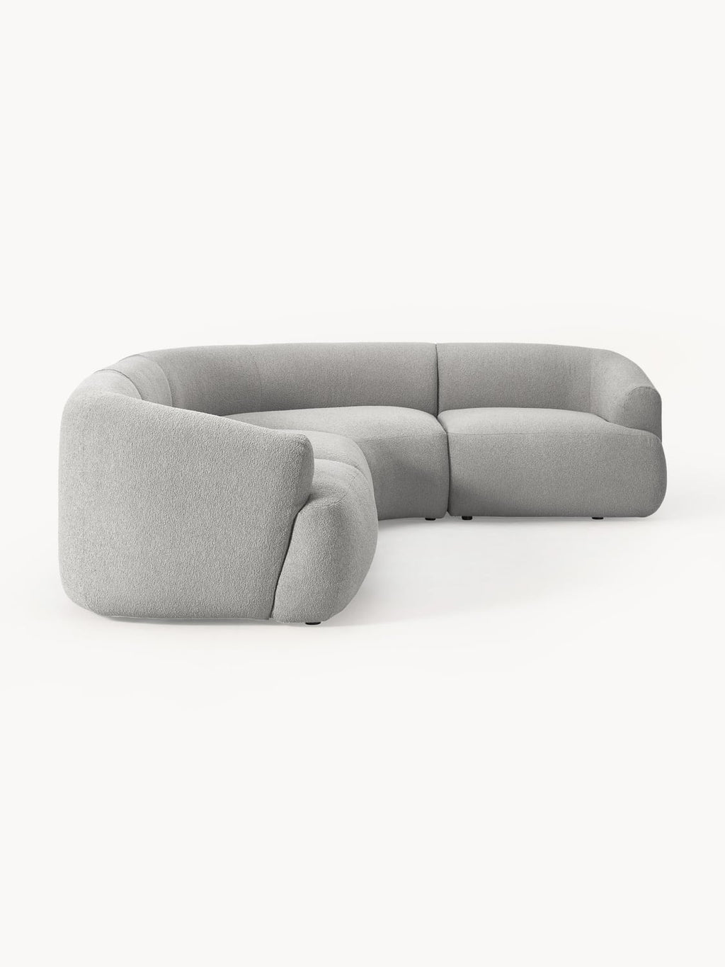 Sofia Modular Bouclé Corner Sofa (4-seater) — Flax