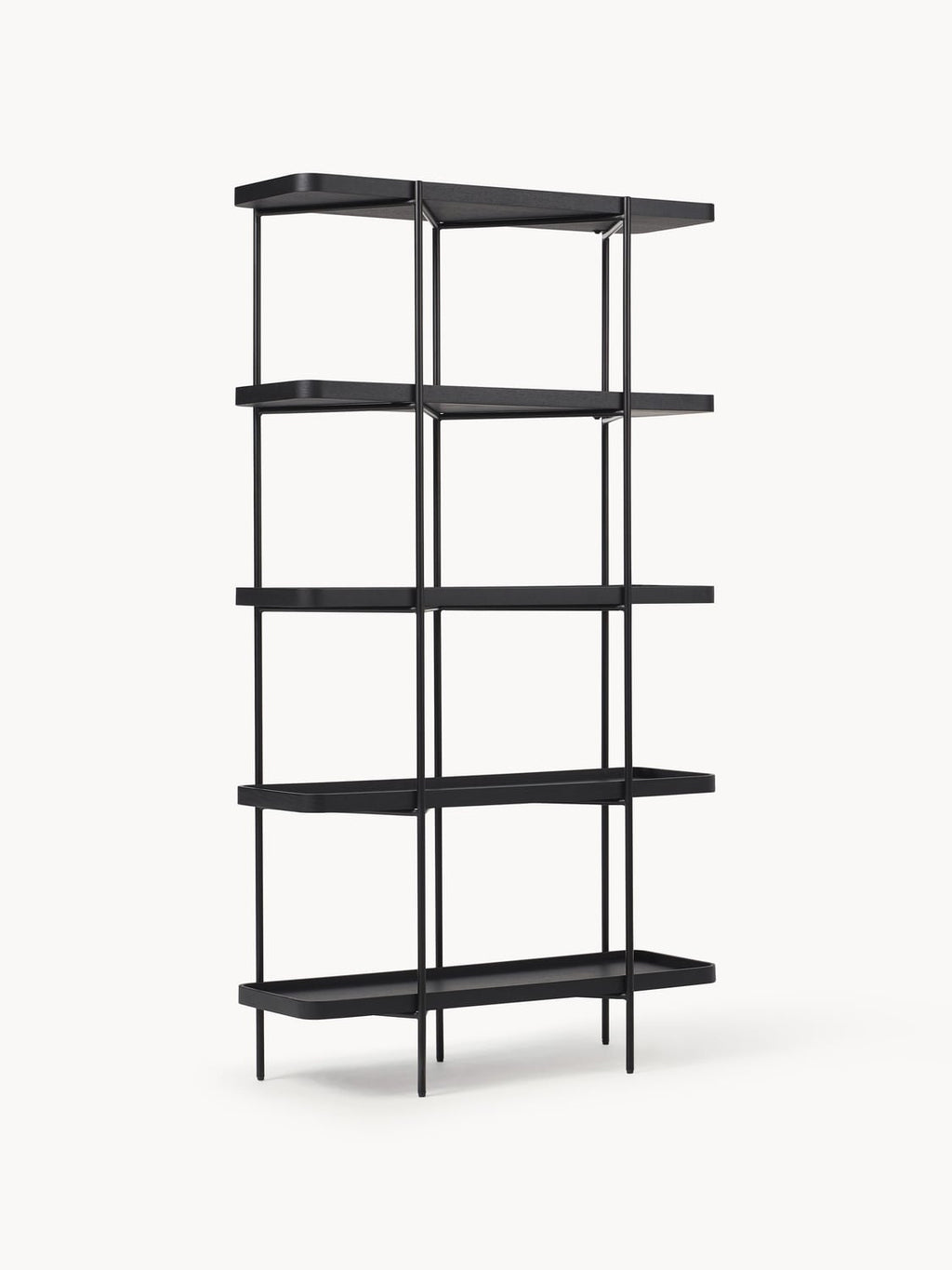 Renee Large Wooden Shelving Unit — Stone Grey
