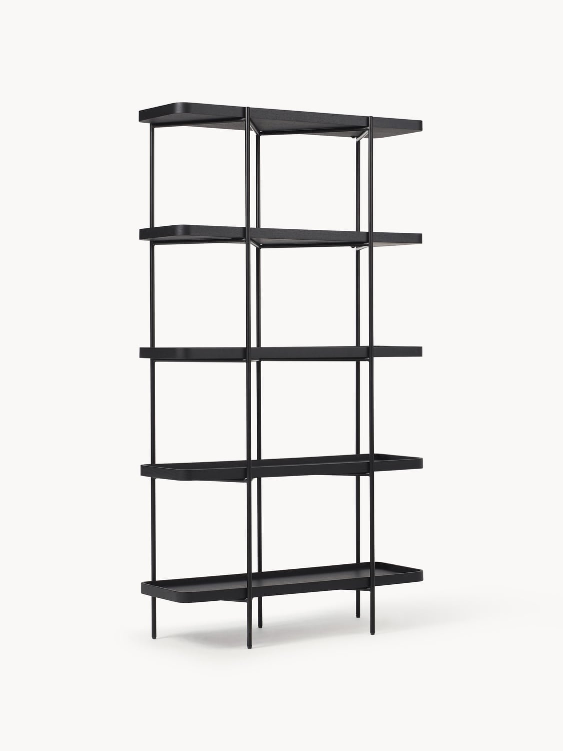Renee Large Wooden Shelving Unit — Stone Grey