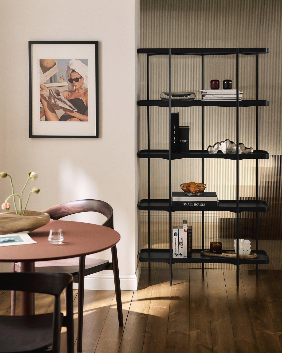 Renee Large Wooden Shelving Unit — Stone Grey
