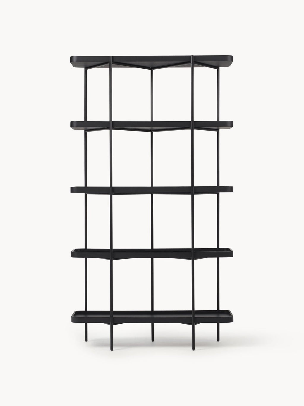Renee Large Wooden Shelving Unit — Stone Grey