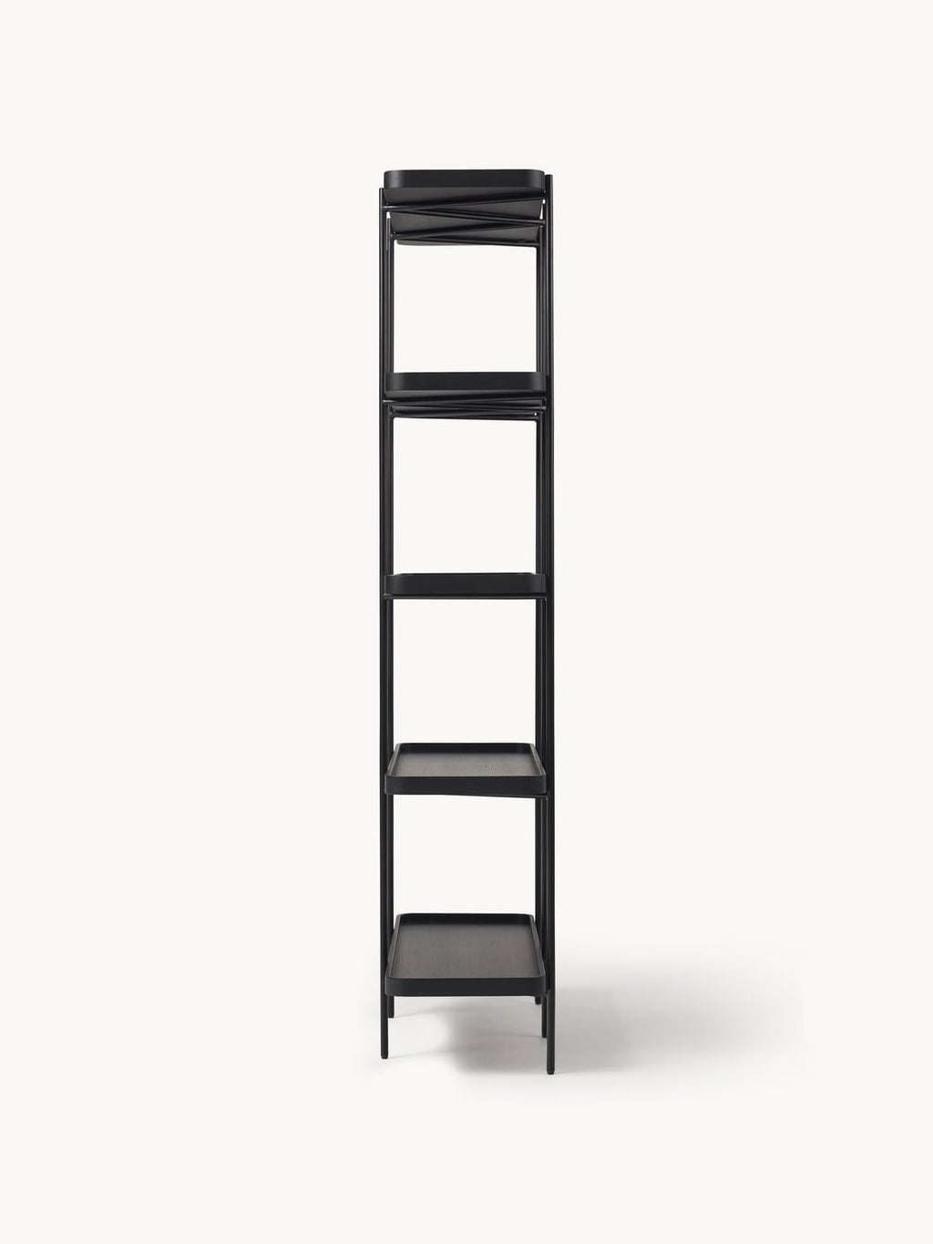 Renee Large Wooden Shelving Unit — Stone Grey