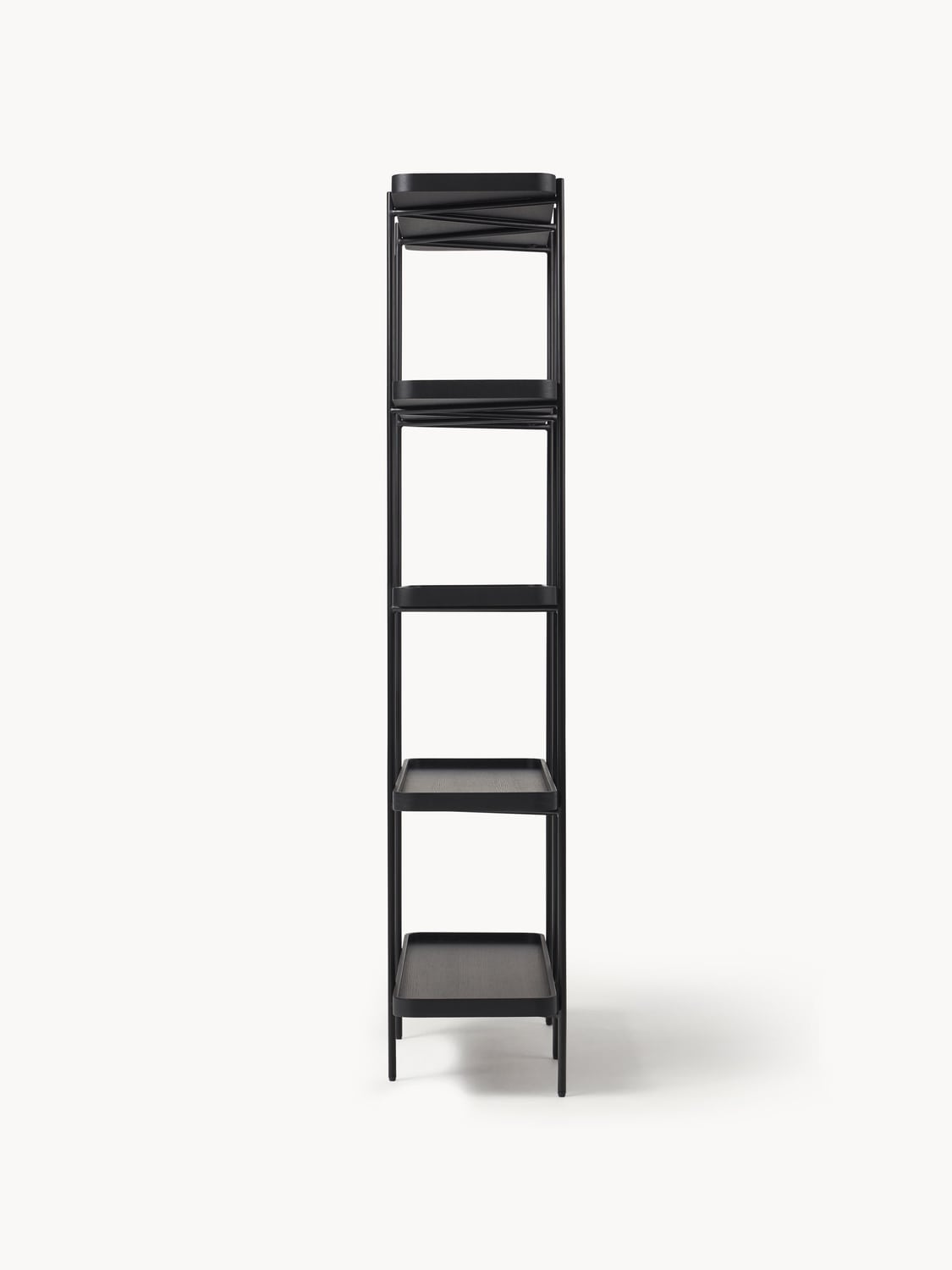 Renee Large Wooden Shelving Unit — Stone Grey