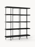 Renee Large Wooden Shelving Unit — Steel Grey
