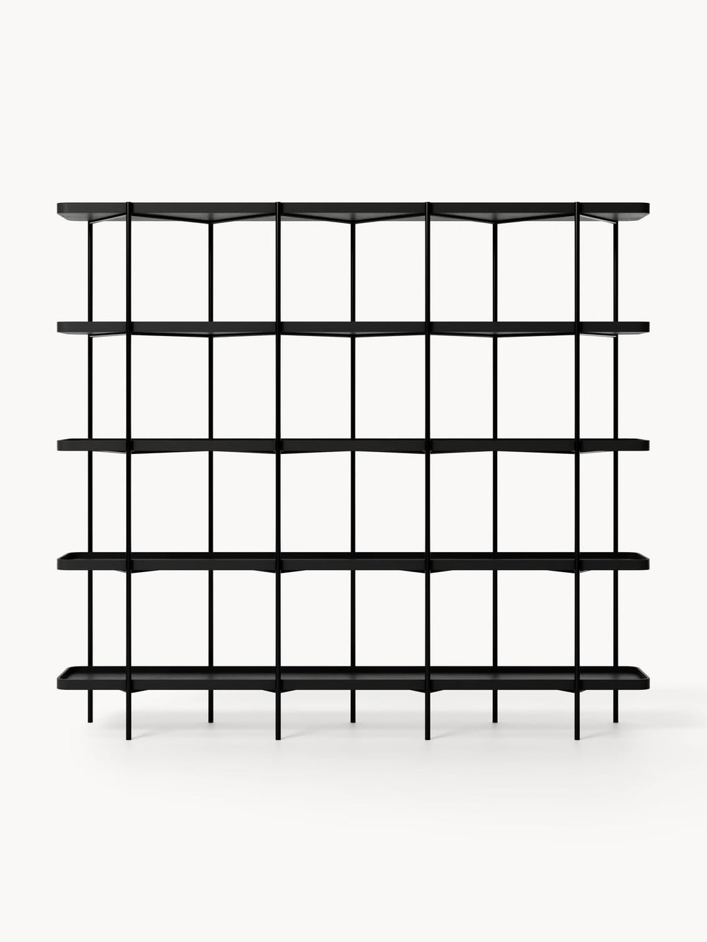 Renee Large Wooden Shelving Unit — Smoke Grey