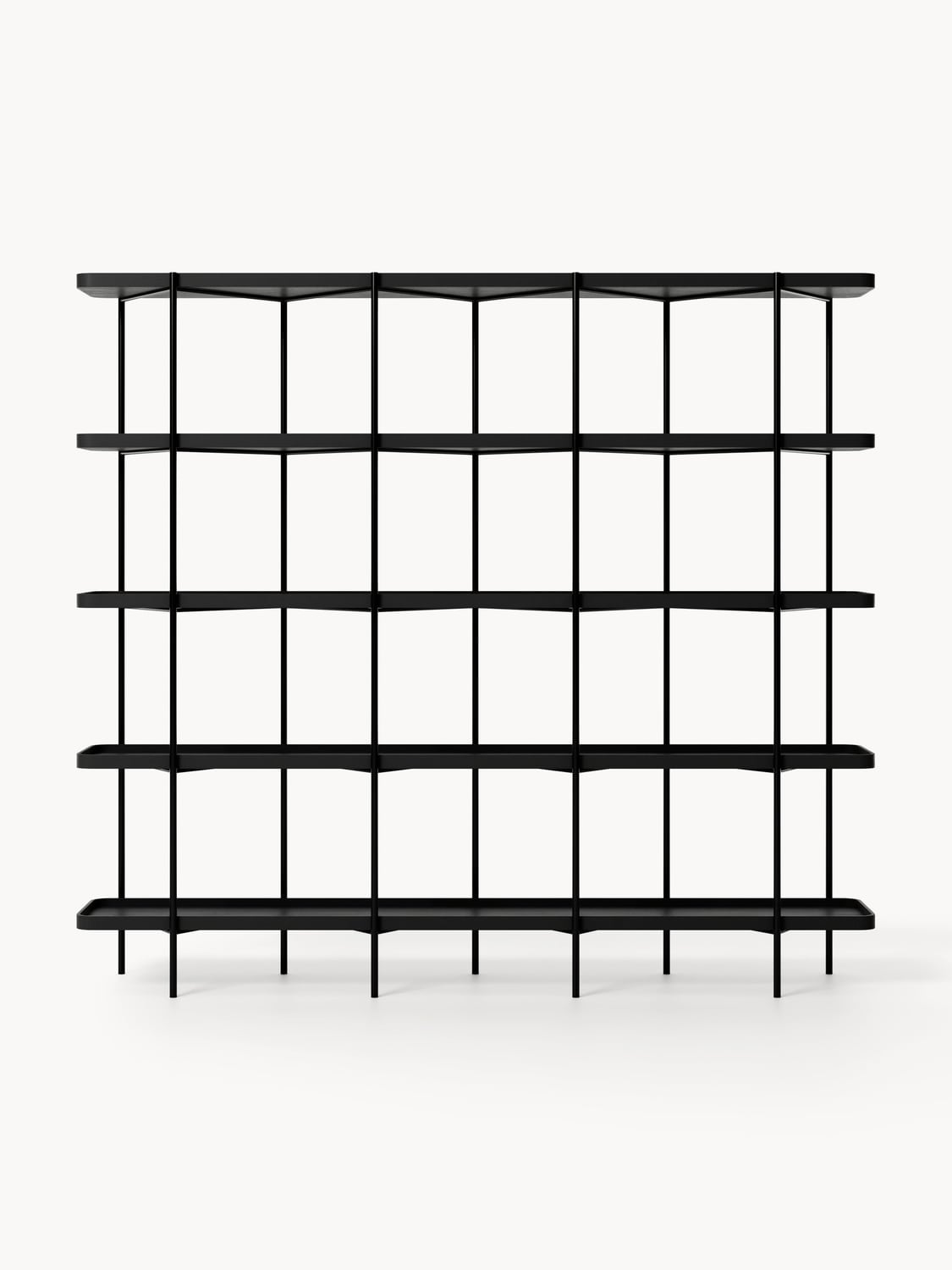Renee Large Wooden Shelving Unit — Smoke Grey