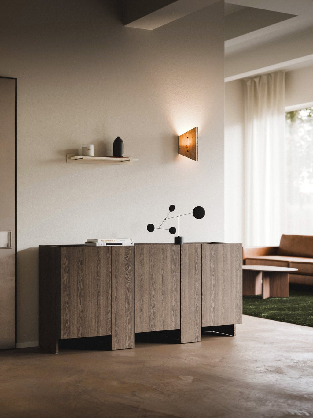 Arden Wooden Sideboard — Chocolate