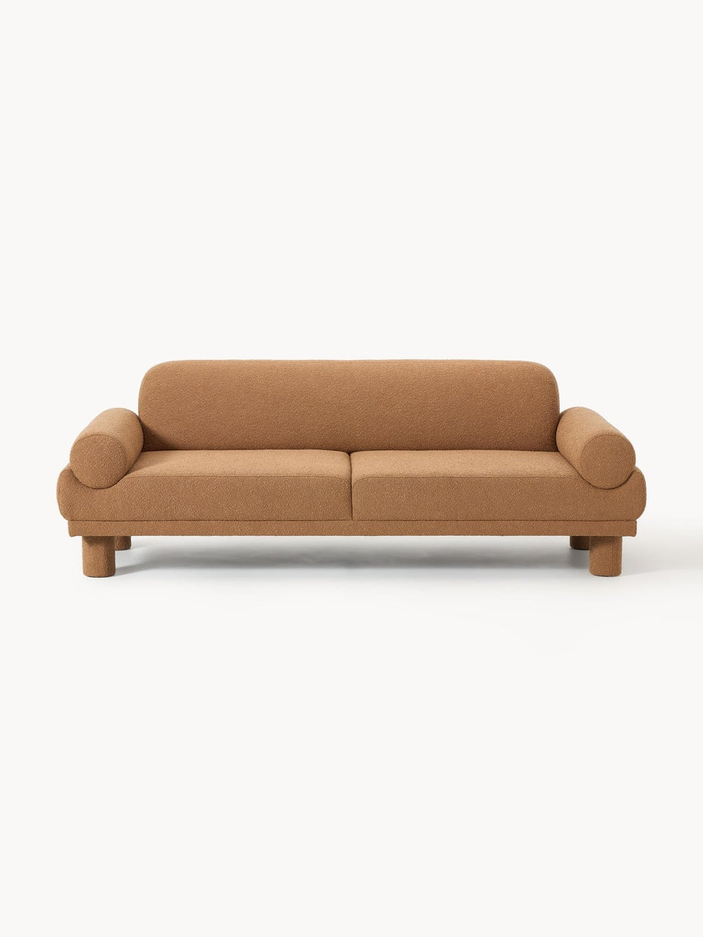Lilo Bouclé Sofa (3-seater) — Camel
