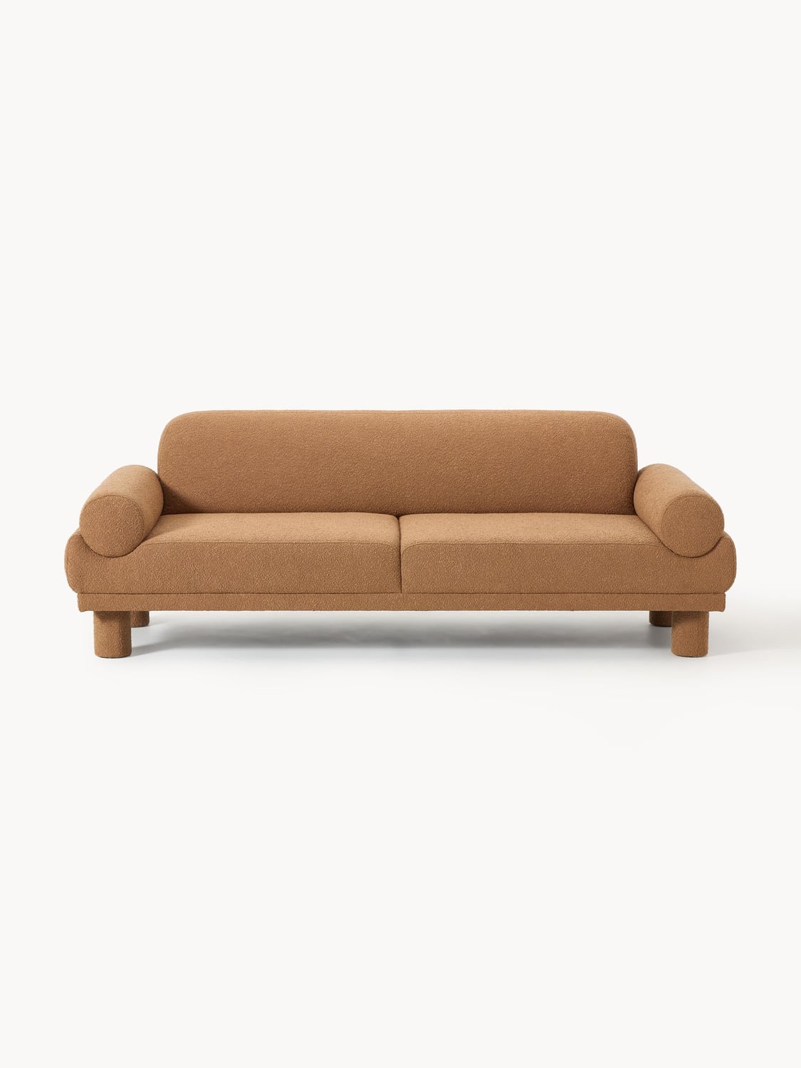 Lilo Bouclé Sofa (3-seater) — Camel