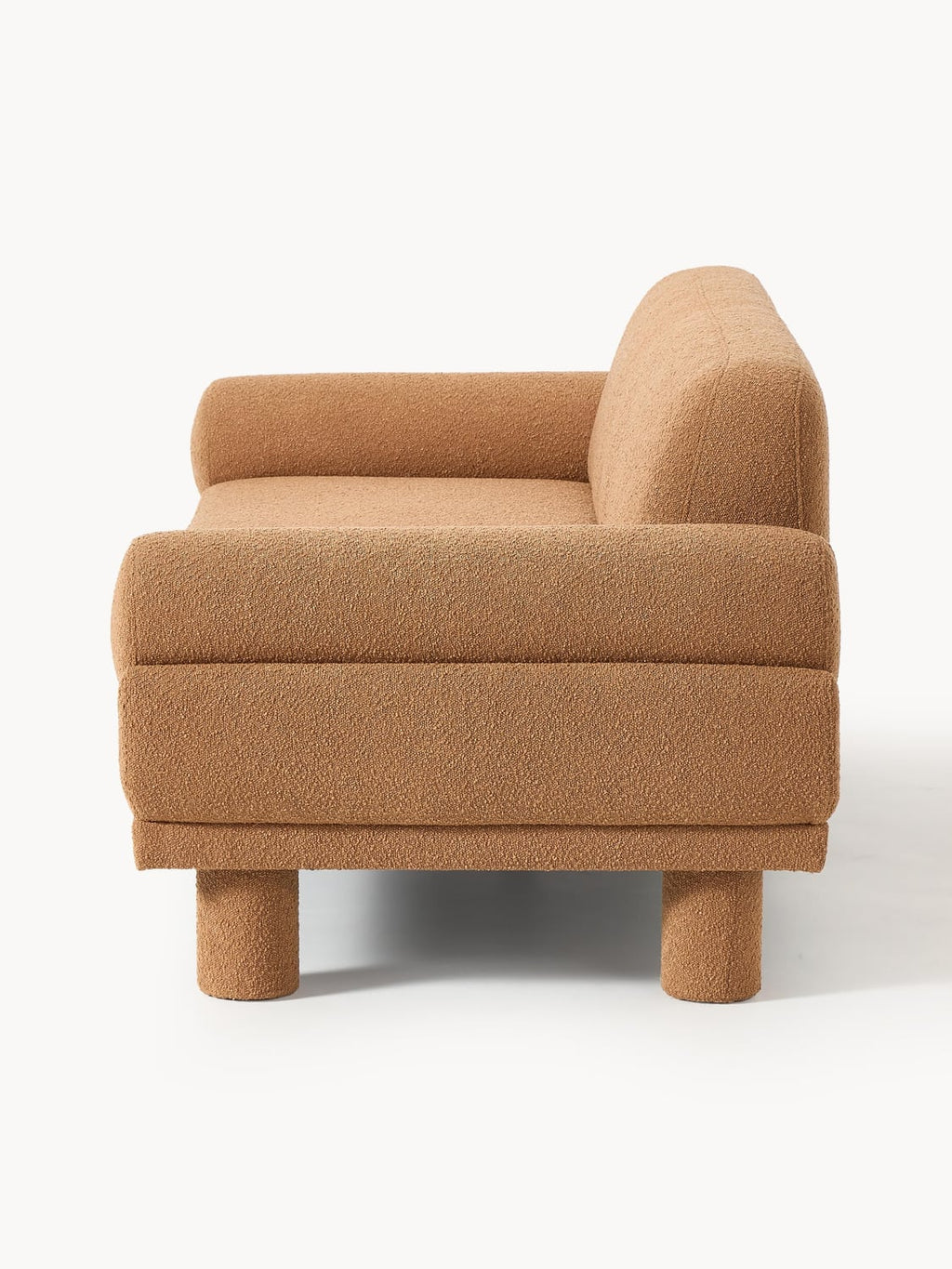 Lilo Bouclé Sofa (3-seater) — Camel