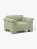 Atlas Bouclé Armchair — Warm Grey
