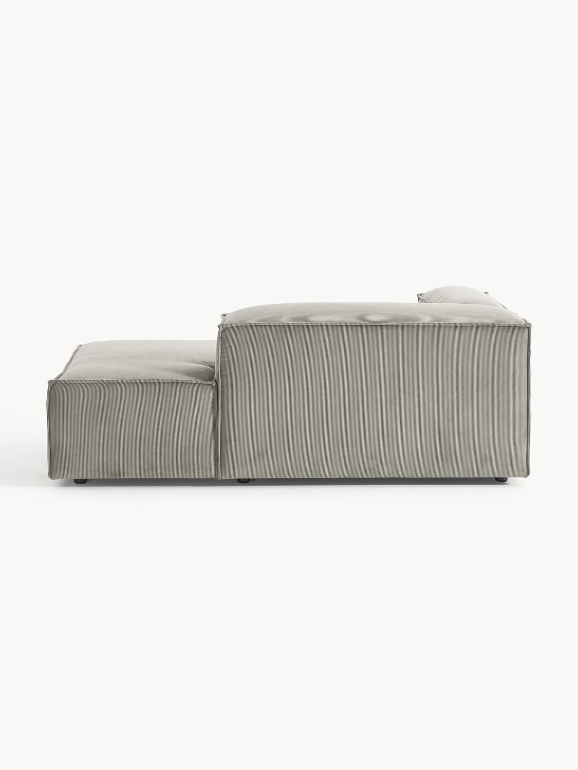 Lennon Ottoman Corner Module in Corduroy — Warm Grey