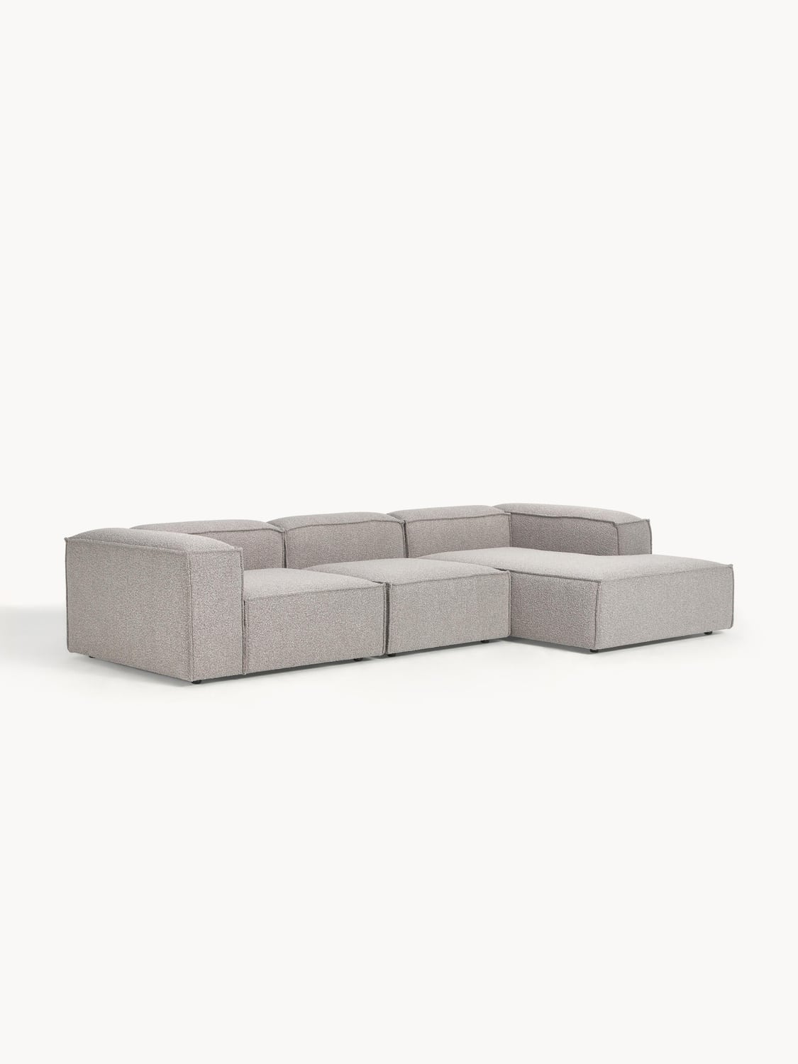 Lennon Modular Bouclé Corner Sofa (4-seater) — Grey