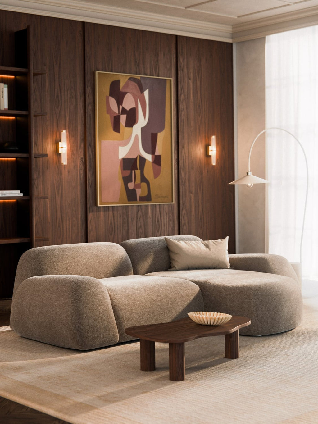 Wolke Modular Corner Sofa (3-seater) — Oatmeal