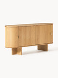 Zumi Wooden Sideboard with Rounded Corners — Camel