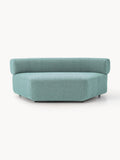 Anton Round Bouclé Corner Module — Grey