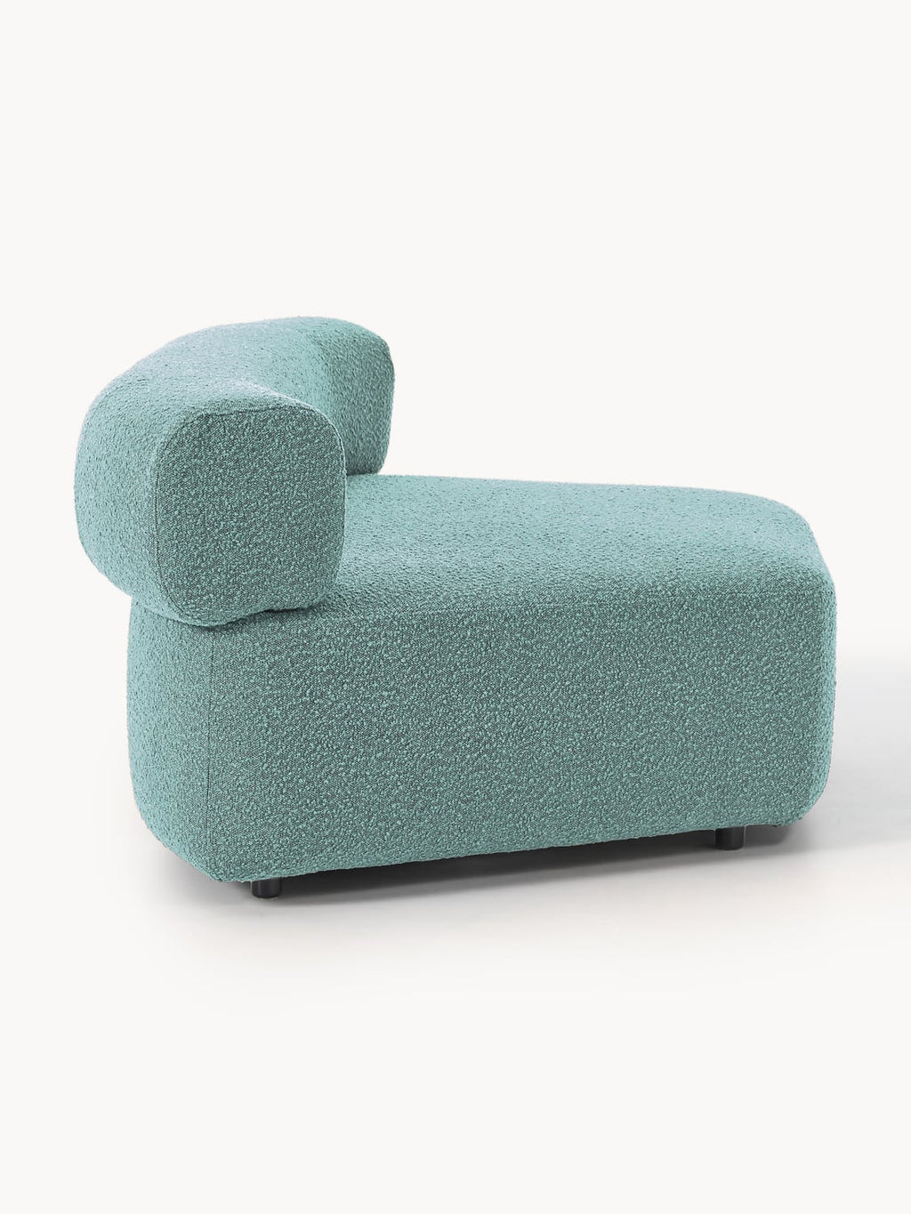 Anton Round Bouclé Corner Module — Grey