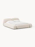 Wolke Bouclé Upholstered Bed — Off-White