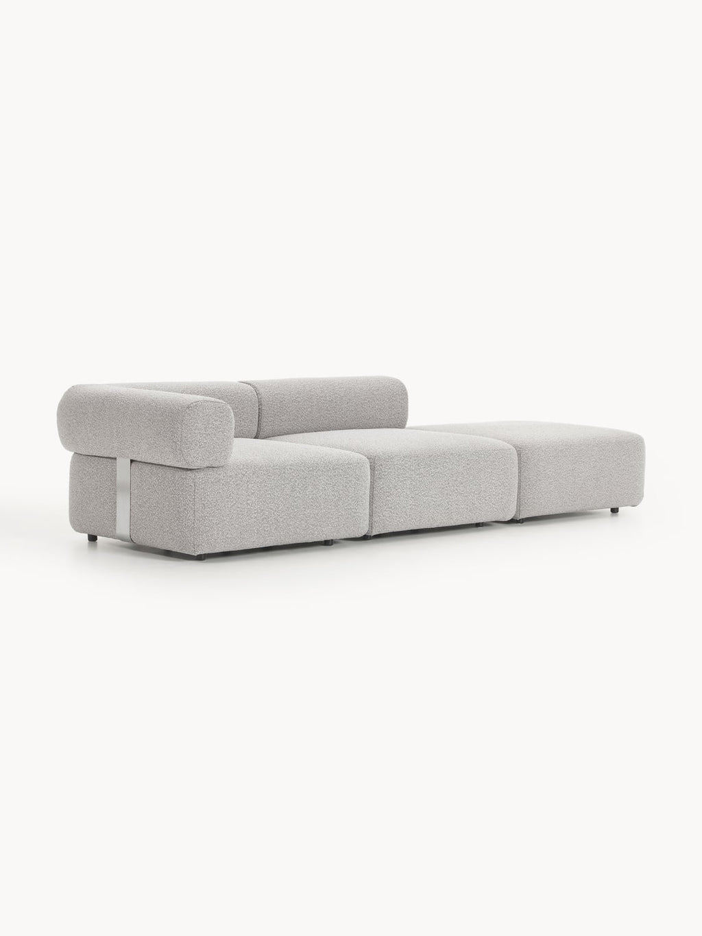 Anton Modular Bouclé-Ottoman — Lilac