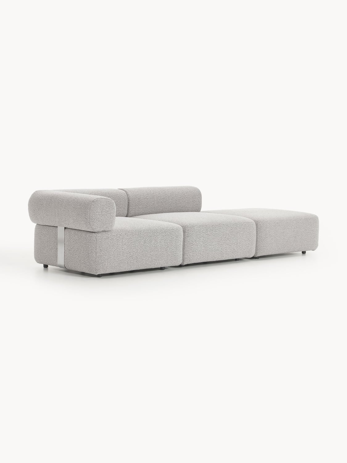 Anton Modular Bouclé-Ottoman — Lilac