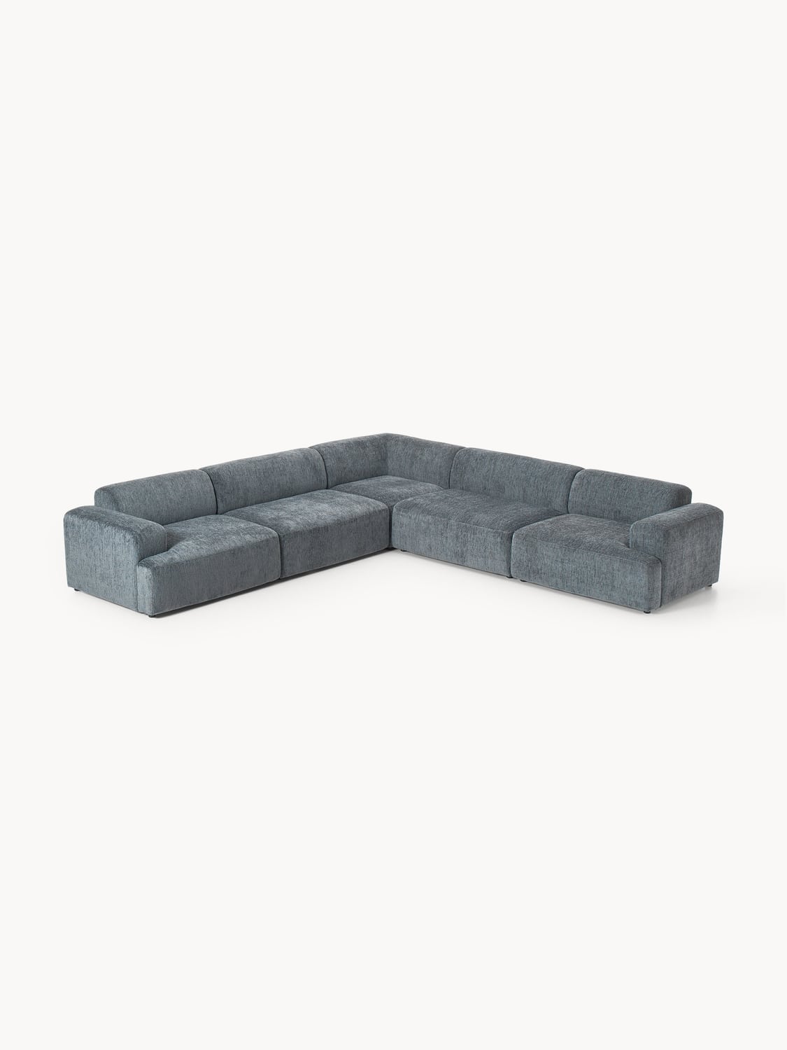 Melva XL Corner Sofa — Dark Grey
