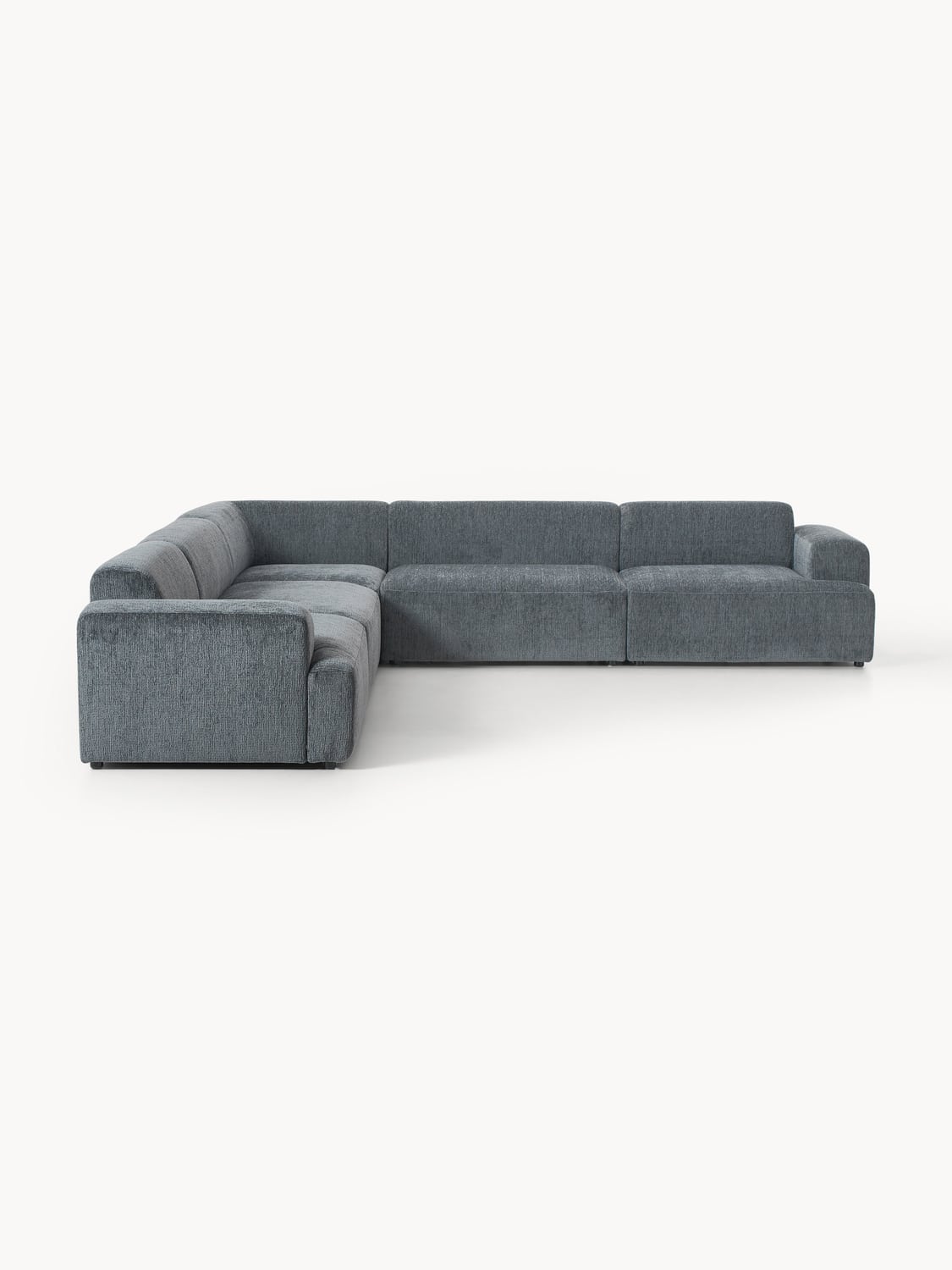 Melva XL Corner Sofa — Dark Grey