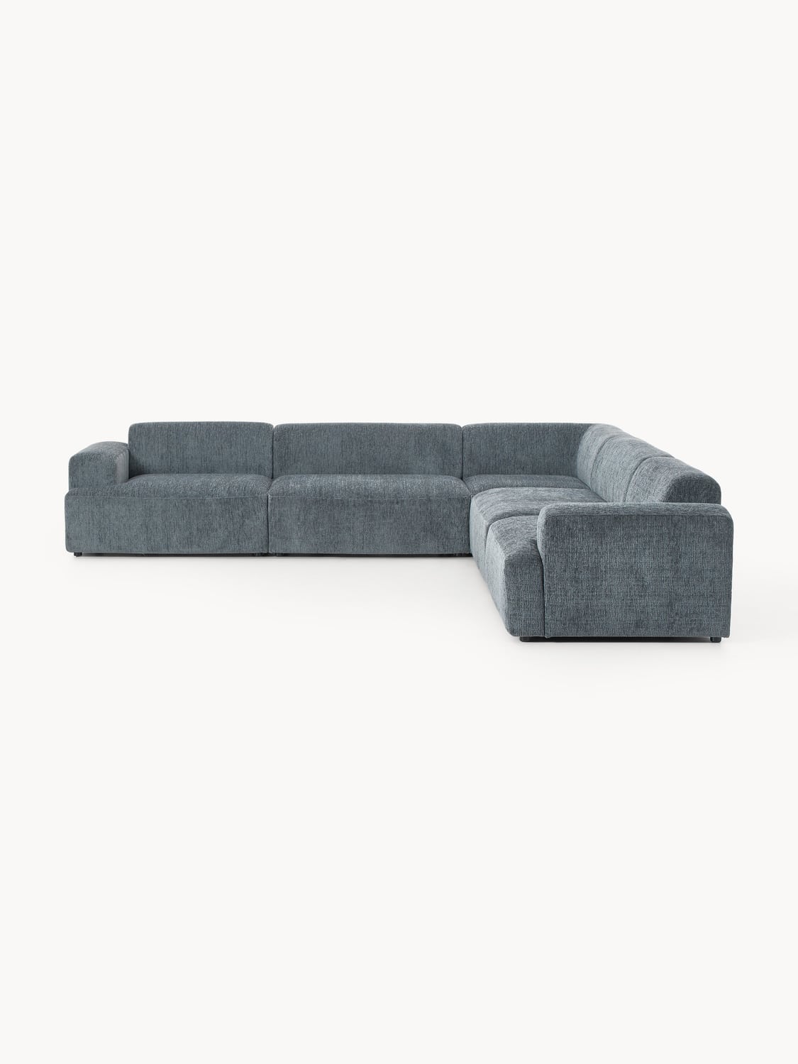 Melva XL Corner Sofa — Dark Grey