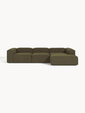 Lennon Modular Bouclé Corner Sofa (4-seater) — Green