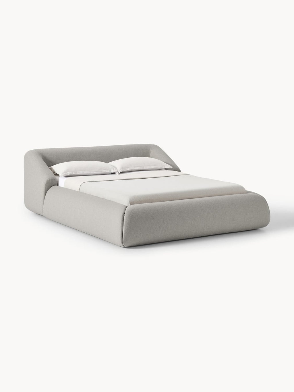 Sofia Upholstered Bed — Oatmeal