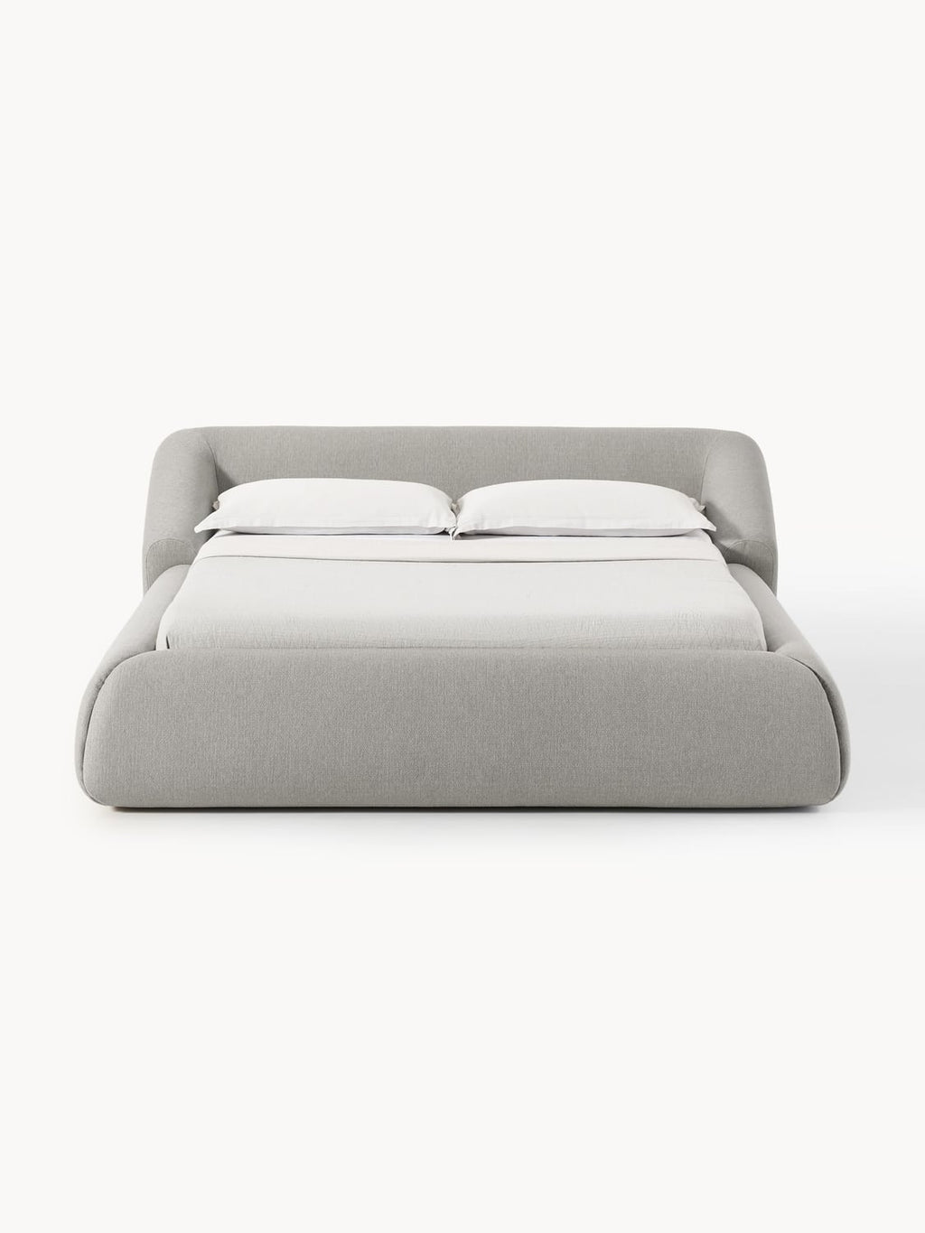 Sofia Upholstered Bed — Oatmeal