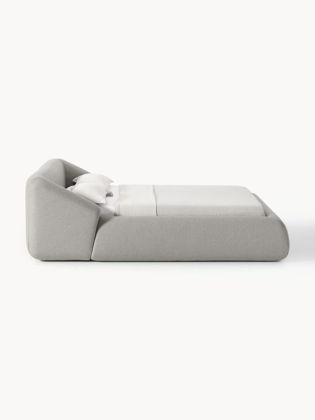 Sofia Upholstered Bed — Oatmeal