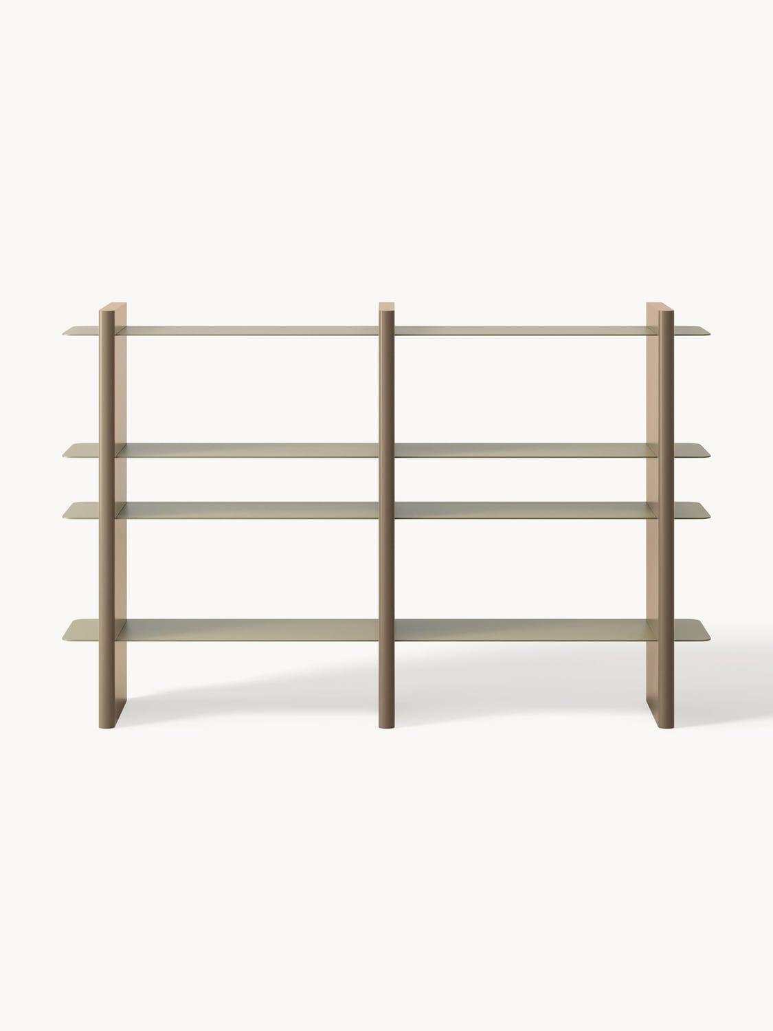 Rami Shelving Unit with Metal Elements — Warm Grey