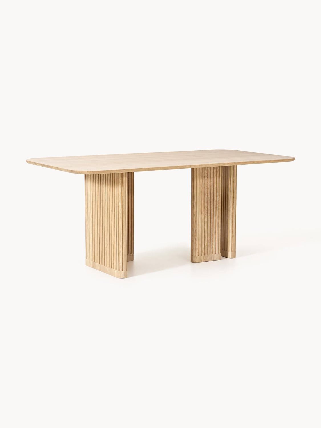 Jolka Dining Table in Oak, in various sizes — Sand