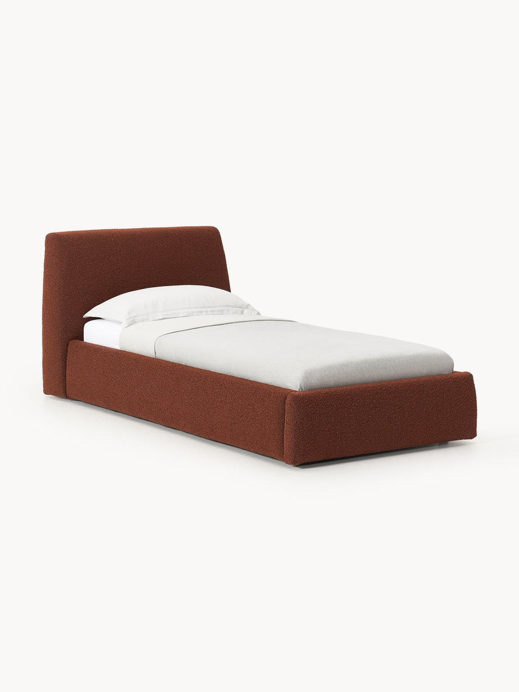 Cloud Bouclé-Single Bed — Clay