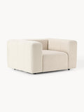 Lena Bouclé Lounge Chair — Blush