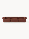 Anton Modular Bouclé Sofa (4-seater) — Brown