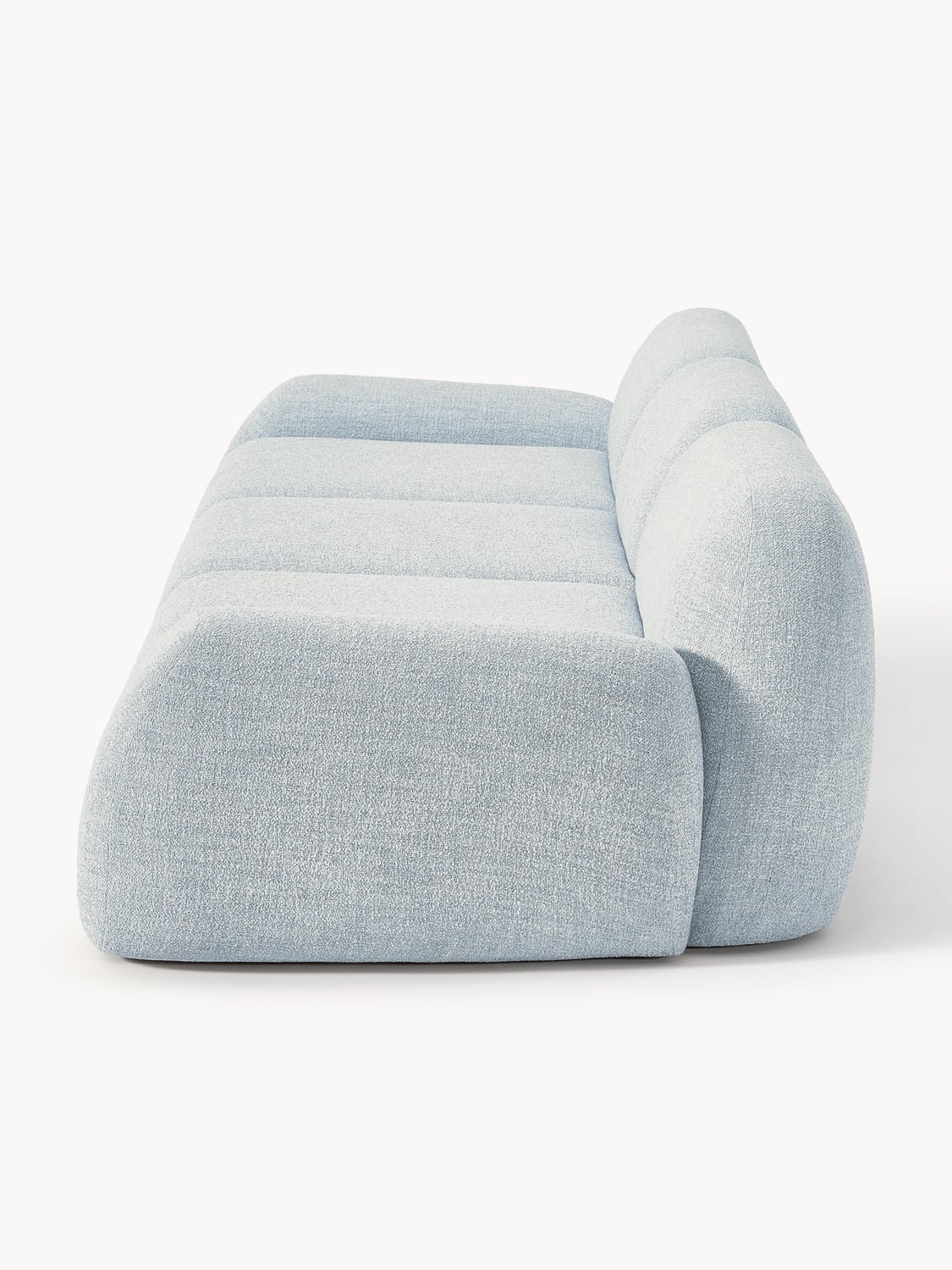 Wolke Modular Bouclé Sofa (4-seater) — Light Grey