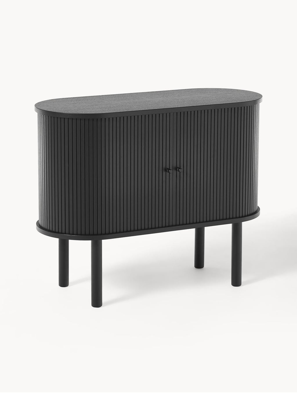 Calary Small Sideboard with Fluted Front — Slate Grey