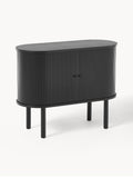 Calary Small Sideboard with Fluted Front — Slate Grey
