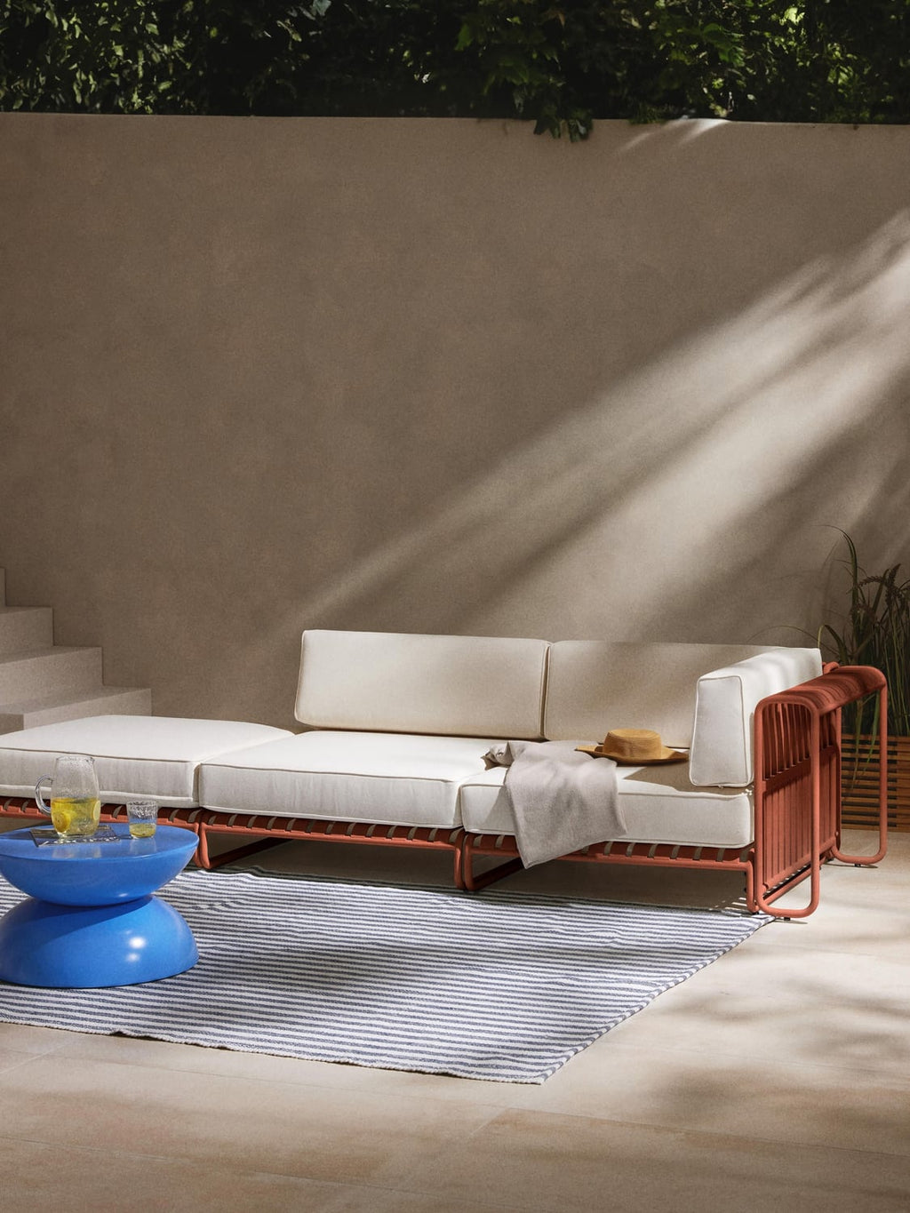 Caio Modular Garden Lounge Sofa — Blush