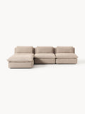 Felix Modular Sofa with Ottoman (left/right) — Warm Grey