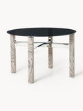 Sam Dining Table with Glass Top, in various sizes