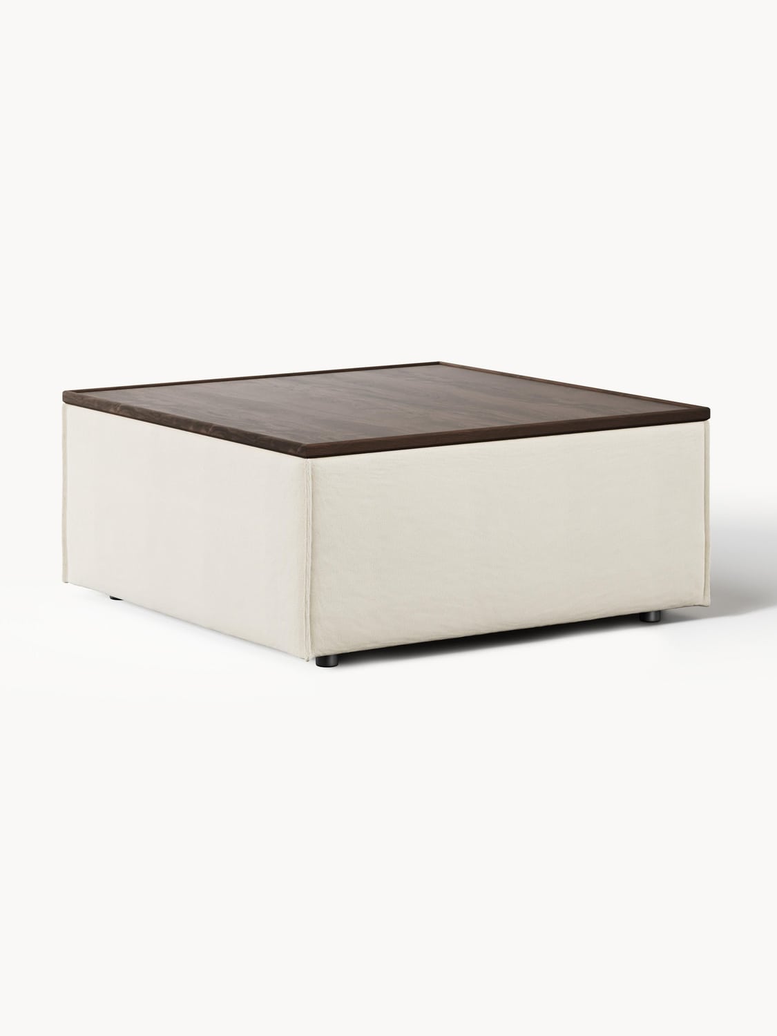 Lennon Sofa Ottoman with Storage — Sand Beige