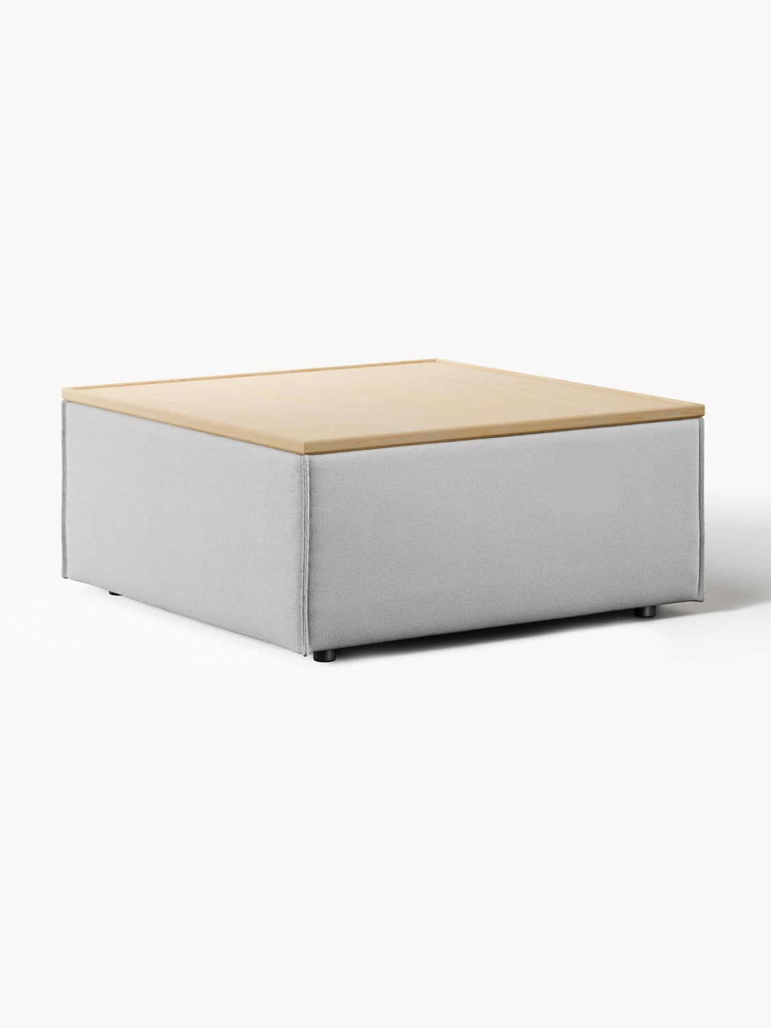Lennon Sofa Ottoman with Storage — Linen Beige