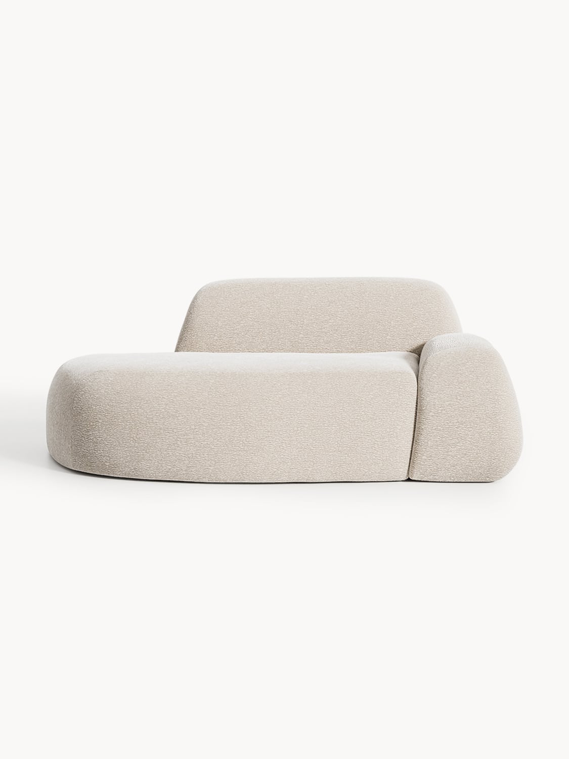 Wolke Sofa (2-seater) with Chaise Longue — Blush