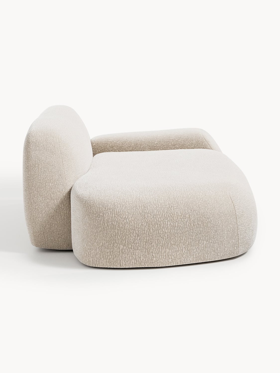 Wolke Sofa (2-seater) with Chaise Longue — Blush