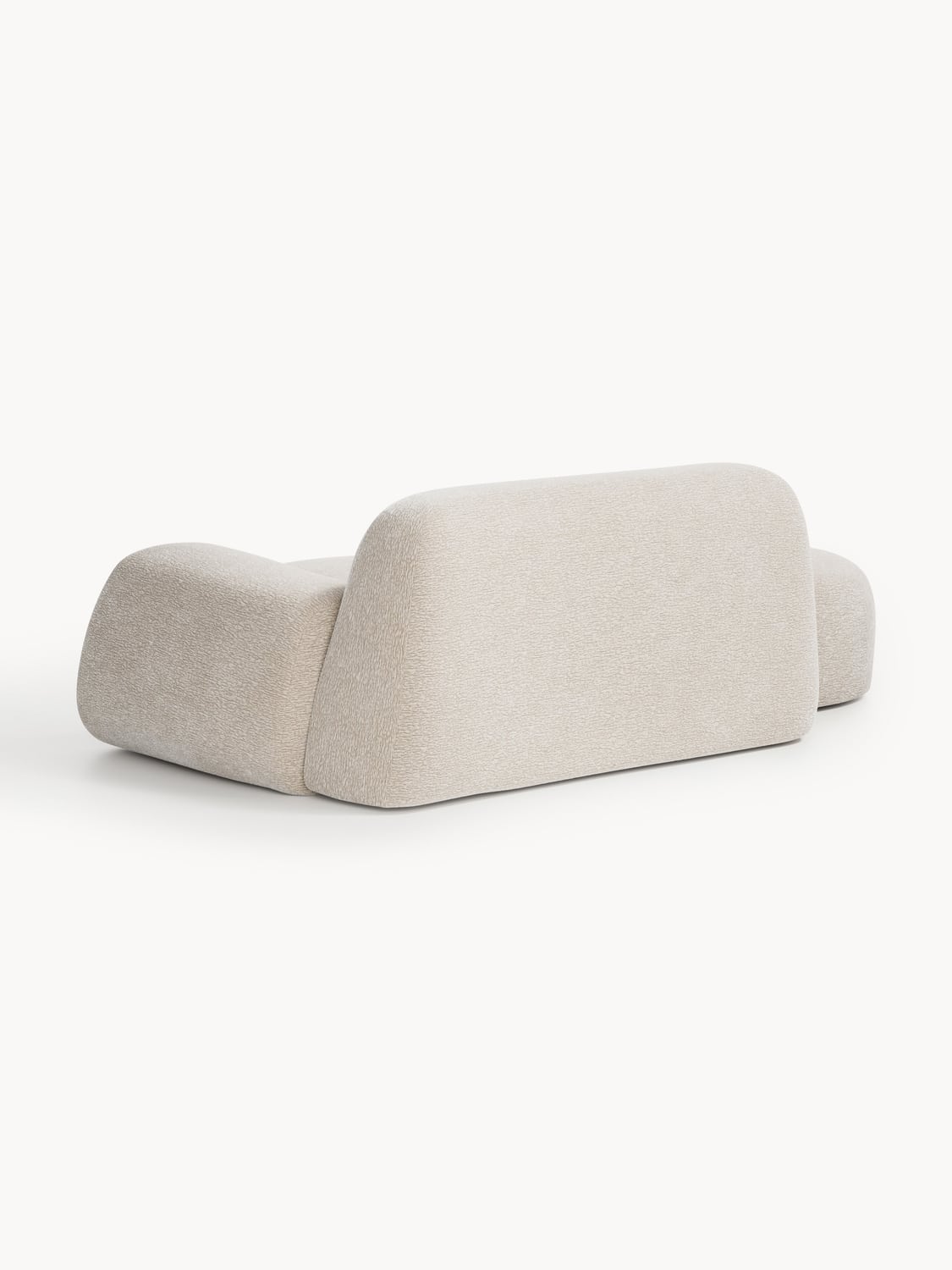 Wolke Sofa (2-seater) with Chaise Longue — Blush