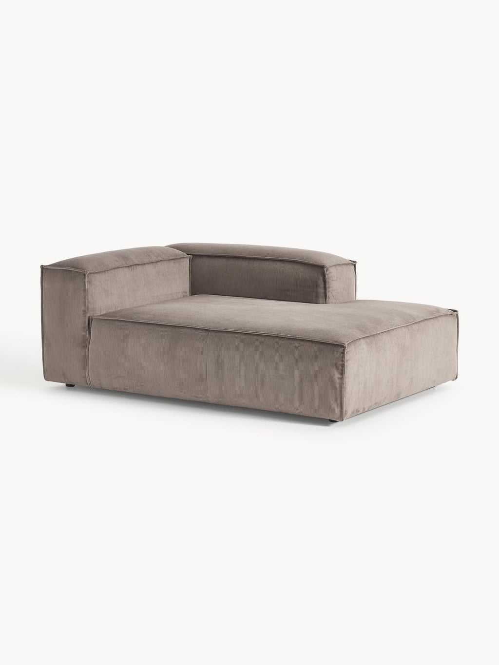 Lennon Ottoman Corner Module in Corduroy — Taupe