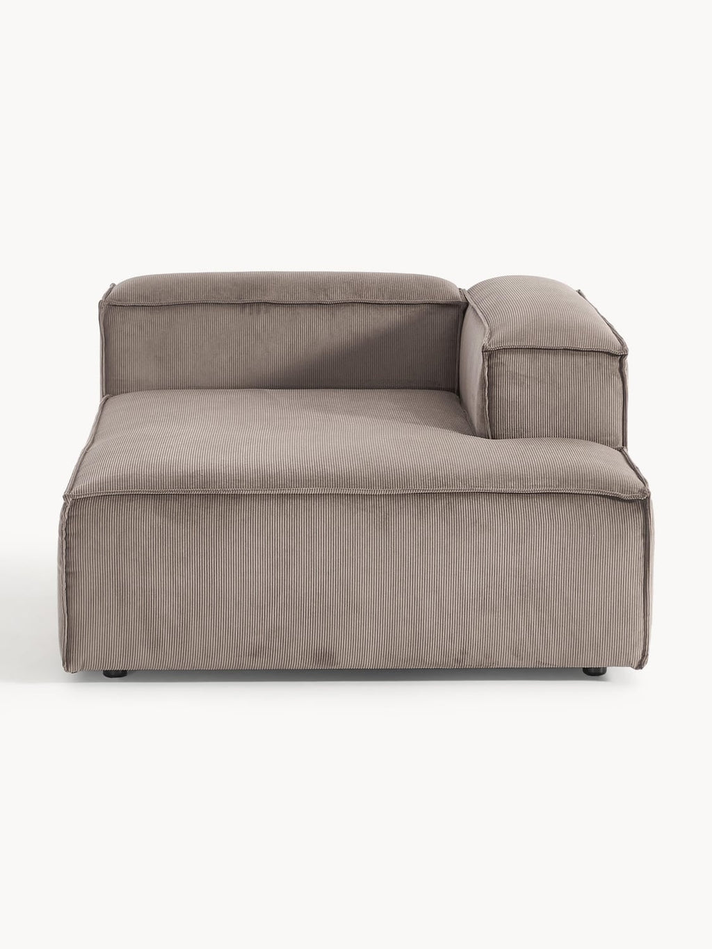 Lennon Ottoman Corner Module in Corduroy — Taupe