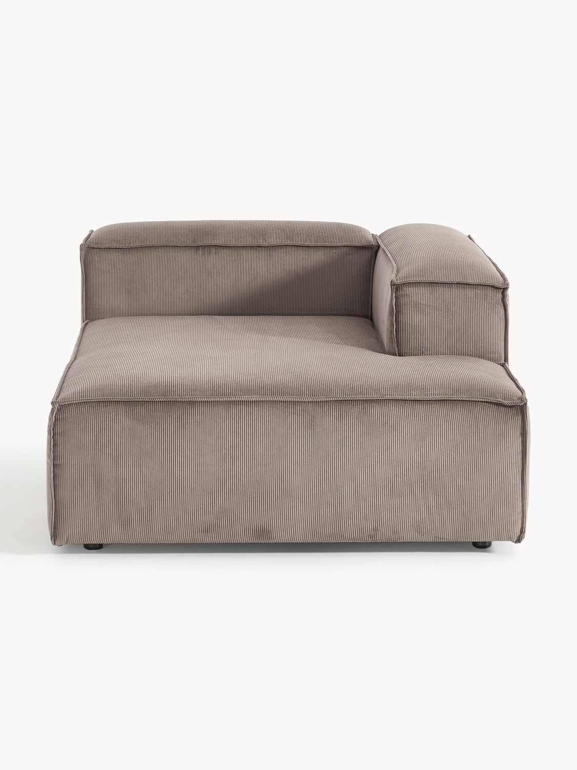 Lennon Ottoman Corner Module in Corduroy — Taupe
